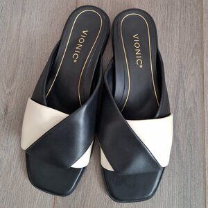 Vionic Miramar Vomfort Leather Slides